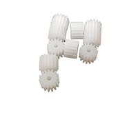 Juego de engranajes plástico, 10 piezas 0,5 módulo 8 dientes Engranaje 1, mm 2 Piñón ajuste apretado, M 8T recto 5x5 Dientes rectos Transmisión motor engranaje cilíndrico(2mm bore)