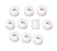 Juego de engranajes plástico, 10 piezas 1 módulo 20 dientes Orificio en forma D Engranaje recto 20T 1M piñón 22 mm diámetro exterior Transmisión motor rueda DIY(8x7mm)