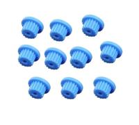 Juego de engranajes plástico, 10 piezas 16 dientes 3 mm, 4, 5 diámetro, orificio del eje D, engranaje nailon azul, transmisión motor husillo coche(3mm)