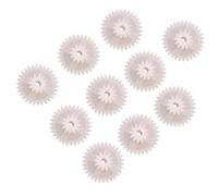 Juego de engranajes plástico, 10 piezas 30102A Engranaje cilíndrico 0,5 M 2 mm Piñón del motor eje ajuste apretado Módulo, dientes 30 Transmisión doble capa