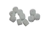 Juego de engranajes plástico, 10 piezas Módulo 0,5 12 dientes 16 Piñón pequeño 123A 163A Eje ajuste apretado 3 mm Dientes rectos Transmisión del motor(16 Teeth)