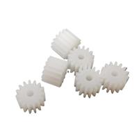 Juego de engranajes plástico, 30 piezas Engranaje 0,5 M 8T 9T 10T 14T 16T 18 dientes recto pequeño 2 mm diámetro interior Piñón plano Modelo bricolaje Motor Transmisión del motor(14 Teeth)