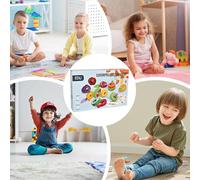 Juego de Enhebrar para Niños Pequeños,Juego Interactivo Entre Padres E Hijos | Set Educativo de Ensartar Frutas y Verduras para Hogar Aula Preescolar Viajes Coche Niños Niñas,Para y Niñas, para