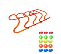 Juego de Entrenamiento de Agilidad con Vallas y Conos Marcadores - 20 Piezas