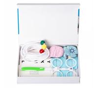 Juego de entrenamiento visual para niños con lente abatible PD ajustable, bola de Vergence, parche ocular y varias tarjetas de entrenamiento de visión para terapia ocular en casa