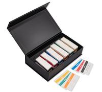 Juego de envoltorios para billetes de euros en caja con 300 envoltorios de billetes, 50 unidades para billetes de 5 € / 10 € / 20 € / 50 € / 100 € / 200 €, bandas para fajos de billetes