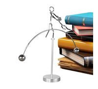 Juego de Equilibrio, Juguete artístico de Levantamiento de Pesas de física, de Acero Inoxidable, decoración Divertida para Escritorio, Estante de cumpleaños, Mesa, Fiesta, hogar, Lugar de