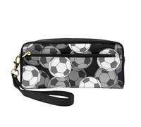 Juego de Equipo Deportivo Fútbol, Bolsa de Maquillaje Bolsa de cosméticos Bolsa de Aseo de Viaje portátil Estuche de Cuero para Mujeres y niñas