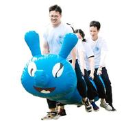 Juego de Equipo Juegos De Día De Campo Formación De Equipos Actividades Al Aire Libre Barco Dragón Colaboración Grupal Juegos For 4 A 12 Jugadores For El Hogar Escuela Empresa(Blue,9 seats/L-5.5M)