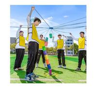 Juego de Equipo Juegos de Team Building al Aire Libre for el Trabajo, Empresa Los Juegos for Romper el Hielo en la Oficina promueven la comunicación | cooperación amistosa (Color : Green, Size : 10P