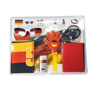 Juego de equipo para fanáticos del fútbol 2026-kit de 6 piezas para el día del juego con bandera, bufanda, pintura facial, gafas, aplausos y pulsera en bolsa de regalo, esencial para fiesta de reloj y