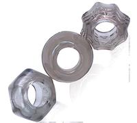 Juego de erección Juguetes sexuales Anillo de pene de silicona Cob Anillo de testículo Anillo de glande Juego de silicona Juego de 3 anillos Sextoysets eróticos Anillo de erección Anillos N01-1