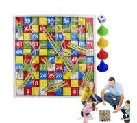 Juego De Escala - De Plegable Portátil Compacto | Juego De Mesa Mini Serpientes Y Escaleras | Para Familiares Viajar Tabla Plegable Para Adultos, Instrucciones Incluidas