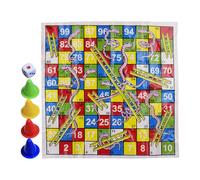 Juego de Escalera genérico, Mini Serpientes y escaleras, portátil Plegable de 14,96 Pulgadas, diseño clásico de Juguete Divertido, para de Viaje y Adultos