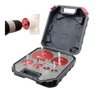 Juego De Escariador Para PVC - Accesorios de Taladro para Desbarbado en Acero,Set De 6 Escariadores Para Tubos PVC | Para Taller De Metalurgia Riego Automotriz Industrial Drenaje Y Con Eje