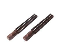 Juego de Escariadores Cónicos Morse de Acero con Alto Contenido de Carbono MT2 de 2 Piezas, Kit de Escariador Manual Nk áspero y Fino para Carpintería, Metalurgia, Escariador HSS