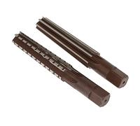 Juego de escariadores de sujeción de 2 uds, escariador cónico Morse de acero, escariador manual de borde fino y áspero for herramienta de corte y acabado de fresado(MT2)