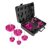 Juego de escariadores de tubos PPR de carburo con eje hexagonal de 3/8, 5 piezas de ahorro de ajuste para tuberías de drenaje de PVC de 1.25 a 4 pulgadas