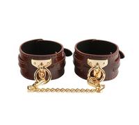 Juego De Esclavos Para Adultos Bdsm Bondage Esposas Sexuales Marrones Juguetes Sexuales Para Parejas Mujeres Restricción Esposas Suaves Accesorios Marrón Talla Única