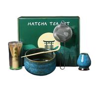 Juego de escoba - Juego de 5 piezas con cuenco y escoba, accesorio tradicional para ceremonia del té | Kit perfecto para el hogar, familia, amigos y Navidad