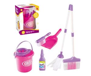 Juego de escoba para niños - Mini herramientas de limpieza, kit interactivo para juegos de ficción, material seguro y no tóxico | Desarrolla habilidades motoras y responsabilidades, perfectas para el