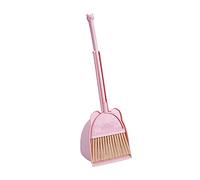 Juego de escoba pequeña y cacerola para el polvo, herramienta de penetración de aprendizaje, cepillo para niños pequeños, para el dormitorio del hogar, limpieza de cocina, juguete de barrido interior