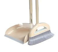 Juego De Escoba Y Recogedor: Herramienta Mágica Combinada De Depilación Con Mango Largo De 2 Piezas, Equipo De Limpieza Antiadherente | Hogar Cocina Oficina Fregadora De Piso Escoba Con Mango De Color