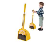 Juego de escoba y recogedor para niños, escoba pequeña con recogedor para niños, escoba de cocina diseño fruta, herramientas para la limpieza del hogar, juego de ayuda doméstica para niños en edad