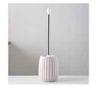 Juego de escobilla de inodoro con soporte, herramienta redonda de limpieza profunda para higiene del baño, diseño moderno