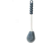 Juego de escobilla for Inodoro con Soporte: cerdas Suaves de Polietileno, Mango Largo Antideslizante, Secado rápido, Base de Apoyo, Limpieza multidireccional, Color Blanco.