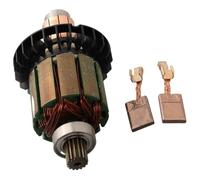 Juego de escobillas de carbón con armadura for taladros atornilladores Makita DHP482, DHP482RAE, DHP482Z, DDF482RME y DDF482RFE (619380-9 y 619583-5)