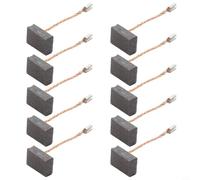 Juego de escobillas de carbono de repuesto para amoladora angular Bosch GWS13-125, GWS13-125CI, GWS17-125CIE - 10 piezas, parte 1607000V37 - Escobillas de motor eficientes y de baja chispa