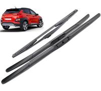 Juego de Escobillas Limpiaparabrisas Coche para Hyundai Kona 2017-2024 26in+16in+12in, Cepillo Para Parabrisas Y Ventana Accesorios Ventanas