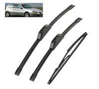 Juego de escobillas limpiaparabrisas delanteras y traseras compatible con Alfa Romeo 147 2000-2005, cepillos for ventana de parabrisas de 22.0 in, 16.0 in y 14.0 in