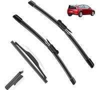 Juego de escobillas limpiaparabrisas delanteras y traseras compatible con Citroen C4 Coupe 3 puertas 2004-2010 parabrisas ventana limpia 28"24"+7"