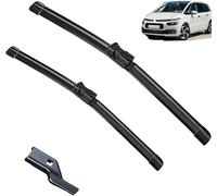 Juego de escobillas limpiaparabrisas delanteras y traseras para Citroen C4 Grand Picasso 2 2013-2019 Parabrisas De Coche Escobillas Cepillo de Lluvia