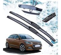 Juego de escobillas limpiaparabrisas delanteras y traseras para Hyundai I20 PB GB 2008-2019 Parabrisas De Coche Escobillas Cepillo de Lluvia