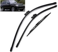 Juego de escobillas limpiaparabrisas delanteras y traseras para Land Rover Range Rover L322 Vogue HSE 2002-2012 26in+26in+16in Parabrisas De Coche Escobillas Cepillo de Lluvia