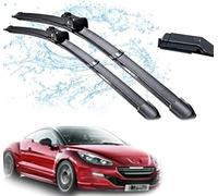 Juego de escobillas limpiaparabrisas delanteras y traseras para Peugeot RCZ 2009-2016 26in+26in Parabrisas De Coche Escobillas Cepillo de Lluvia