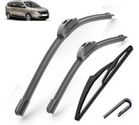 Juego de escobillas limpiaparabrisas delanteras y traseras para Renault Dacia Lodgy 2012-2016 Parabrisas De Coche Escobillas Cepillo de Lluvia