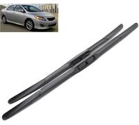 Juego de escobillas limpiaparabrisas delanteras y traseras para Toyota Corolla E140 E150 2007-2012 26+14 Parabrisas De Coche Escobillas Cepillo de Lluvia