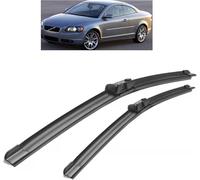 Juego de escobillas limpiaparabrisas delanteras y traseras para Volvo C70 2006-2013 26+19 Parabrisas De Coche Escobillas Cepillo de Lluvia
