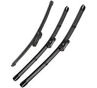Juego de escobillas limpiaparabrisas Delanteras y traseras para VW para Polo 6R Hatchback 2009 2010 2011 2012 2013 2014 2015 2016 2017 limpiaparabrisas 24 "+ 16" + 11 "