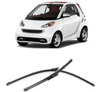 Juego De Escobillas Limpiaparabrisas para Smart ForTwo W451 2007-2014 23in+21in, Escobilla Ventana Kit De Repuesto Alto Rendimiento Fácil Instalación