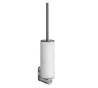 Juego de escobillas para WC Gessi 316 para montaje en pared, 54719239, Color: Acero inoxidable cepillado mate