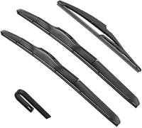 Juego de escobillas y Brazo de limpiaparabrisas Trasero para Mitsubishi Outlander 2 MK2 II 2006-2012 24 Pulgadas + 21 Pulgadas + 12 Pulgadas, reemplazo del Conjunto de limpiaparabrisas.