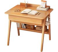 Juego de escritorio con 2 cajones de almacenamiento y sillón tapizado para oficina en casa, estudio, escritura