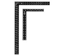 Juego de escuadra de carpintero POWERTEC de 40,6 x 60,9 cm con mesas para vigas (paquete de 1) y regla cuadrada de 20,3 x 30,5 cm con graduacione