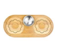 Juego de escurridor de cócteles: bandeja duradera para servir con compartimentos, dispositivo de coctelería profesional, organizador portátil, kit de utensilios de bar, estación de preparación de