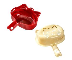 Juego de escurridor y colador de cocina | Gato con Asa Ergonómica de Doble Capa,Juego de Bol y Cesto Escurridor,para Tomates Fresas Uvas Lechuga, Restaurante Hogar